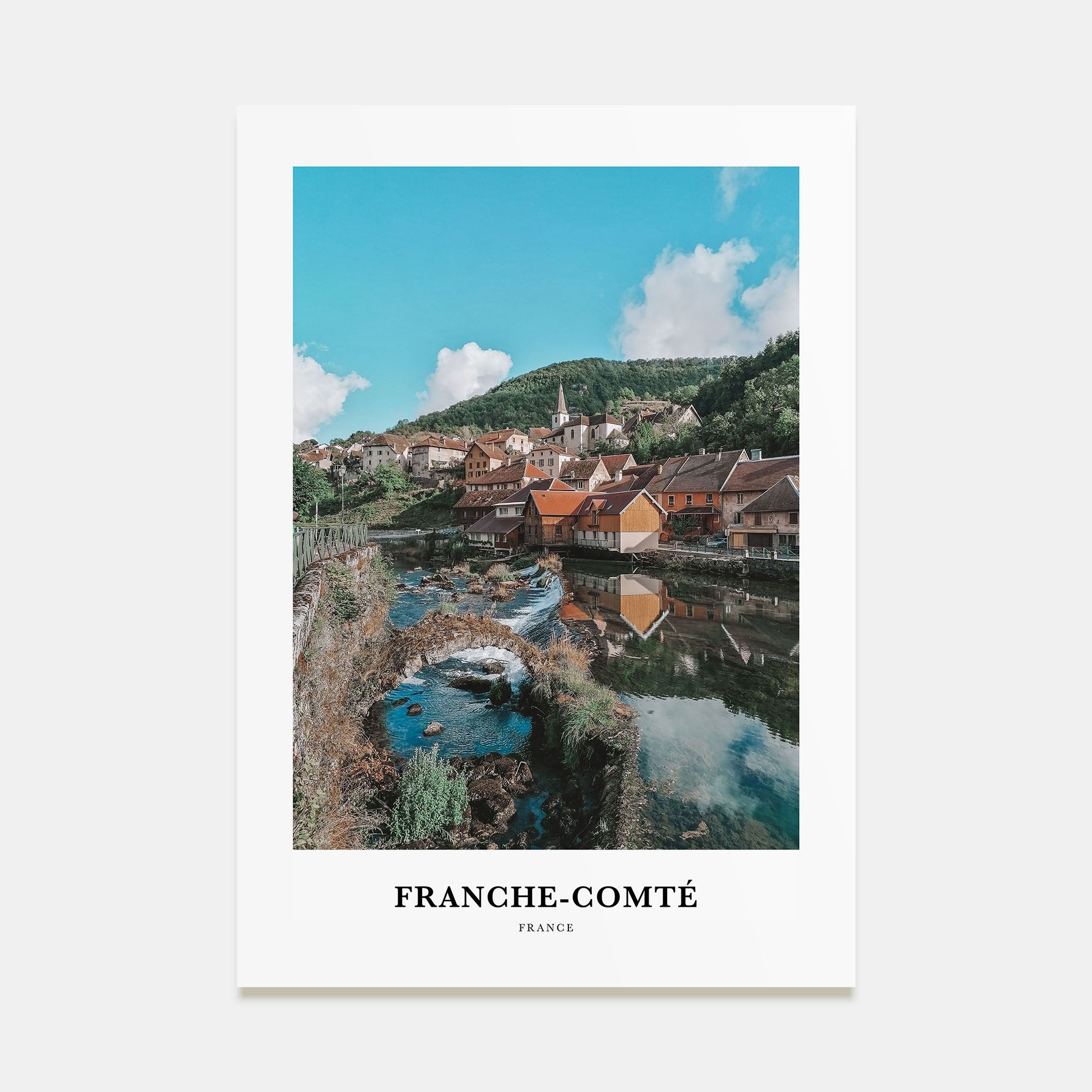 Franche-Comté Portrait Color Poster