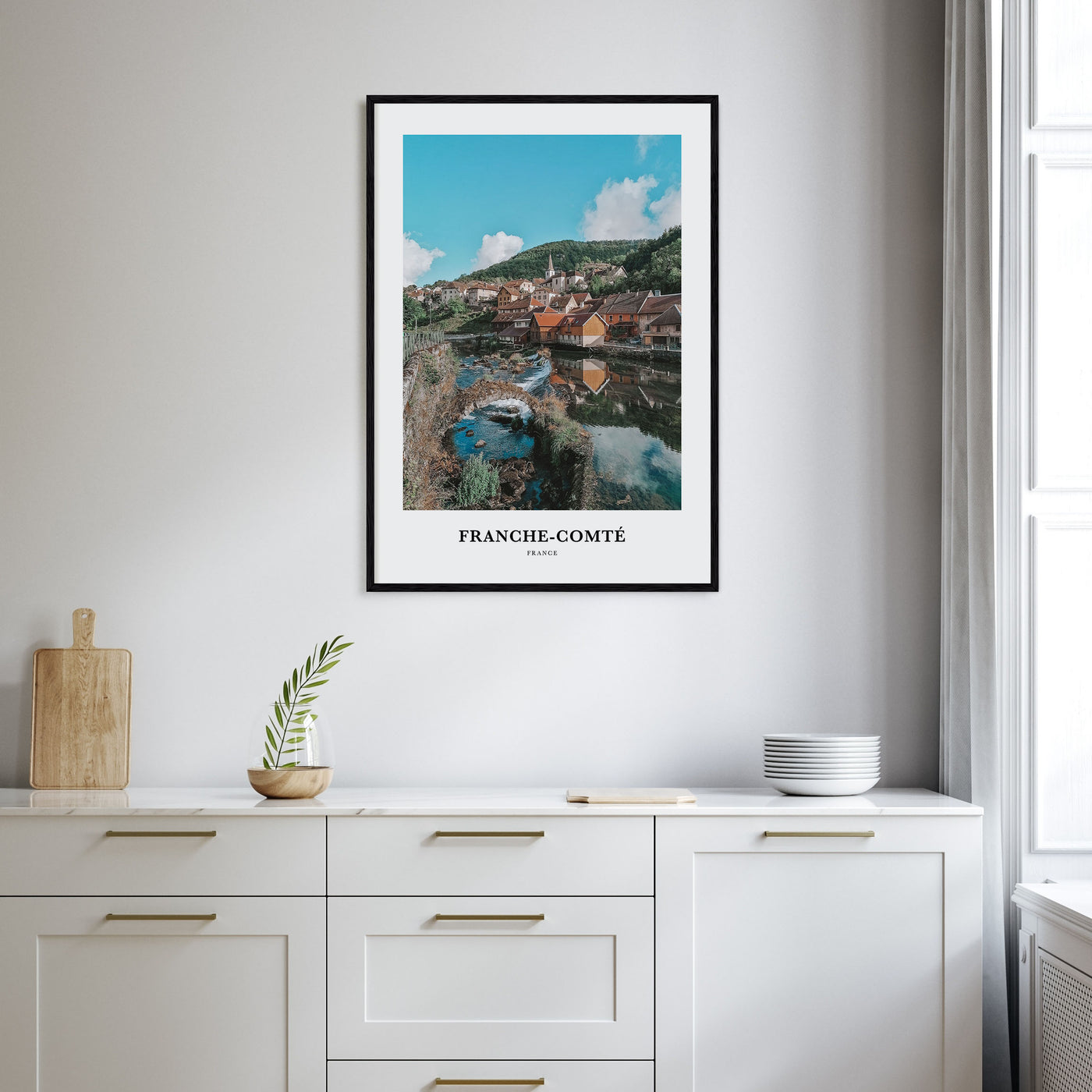Franche-Comté Portrait Color Poster