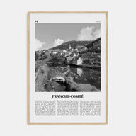Franche-Comté Travel B&W Poster
