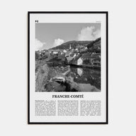 Franche-Comté Travel B&W Poster