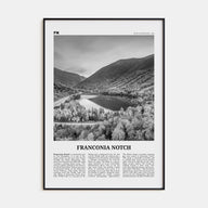 Franconia Notch Travel B&W Poster