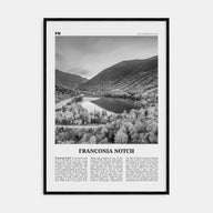 Franconia Notch Travel B&W Poster