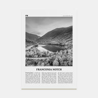 Franconia Notch Travel B&W Poster