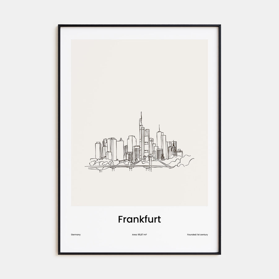 Frankfurt am Main Drawn Poster