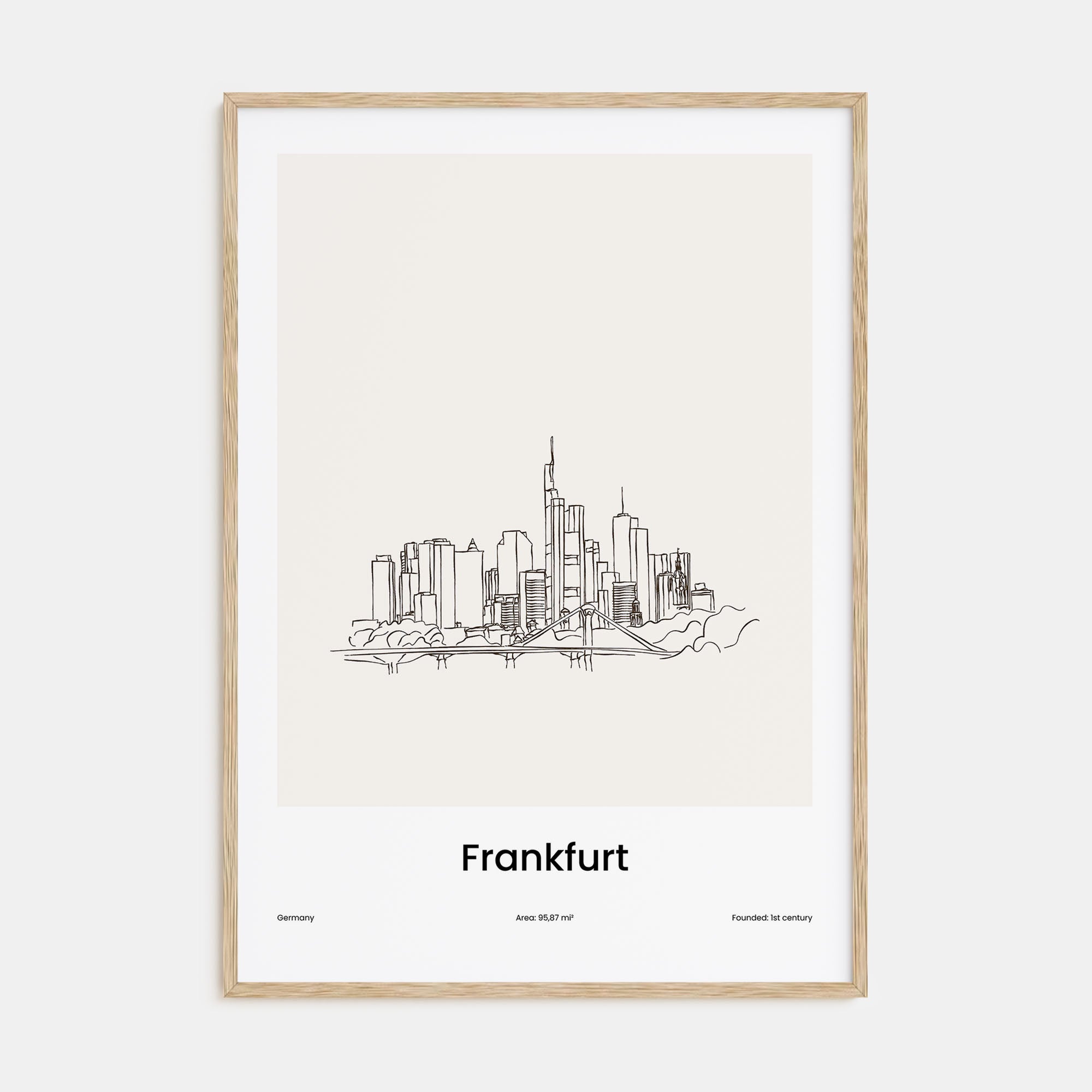 Frankfurt am Main Drawn Poster