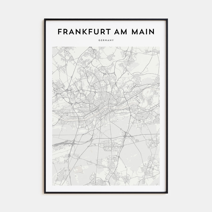 Frankfurt am Main Map Portrait Poster