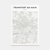 Frankfurt am Main Map Portrait Poster
