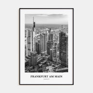 Frankfurt am Main Portrait B&W Poster