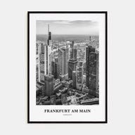 Frankfurt am Main Portrait B&W Poster