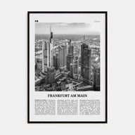 Frankfurt am Main Travel B&W Poster