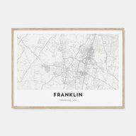 Franklin Map Landscape Poster