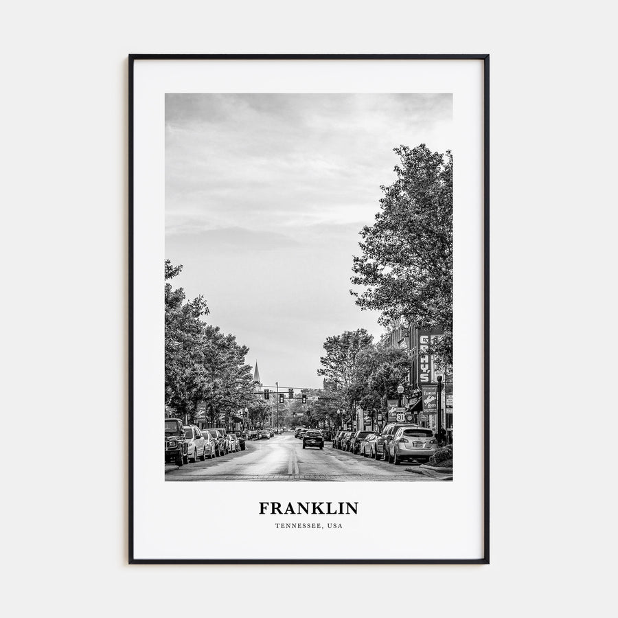 Franklin Portrait B&W Poster