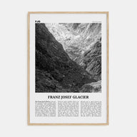 Franz Josef Glacier Travel B&W Poster