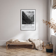 Franz Josef Glacier Travel B&W Poster