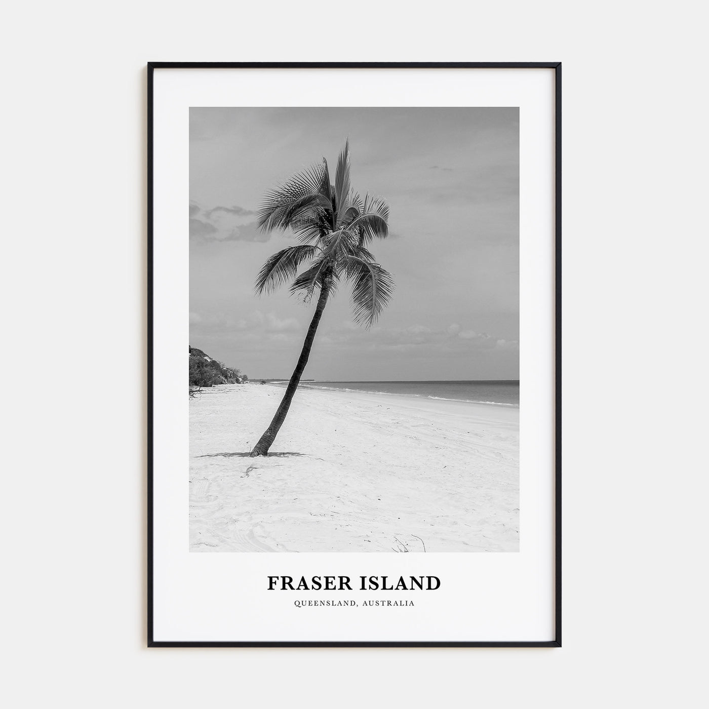 Fraser Island Portrait B&W Poster