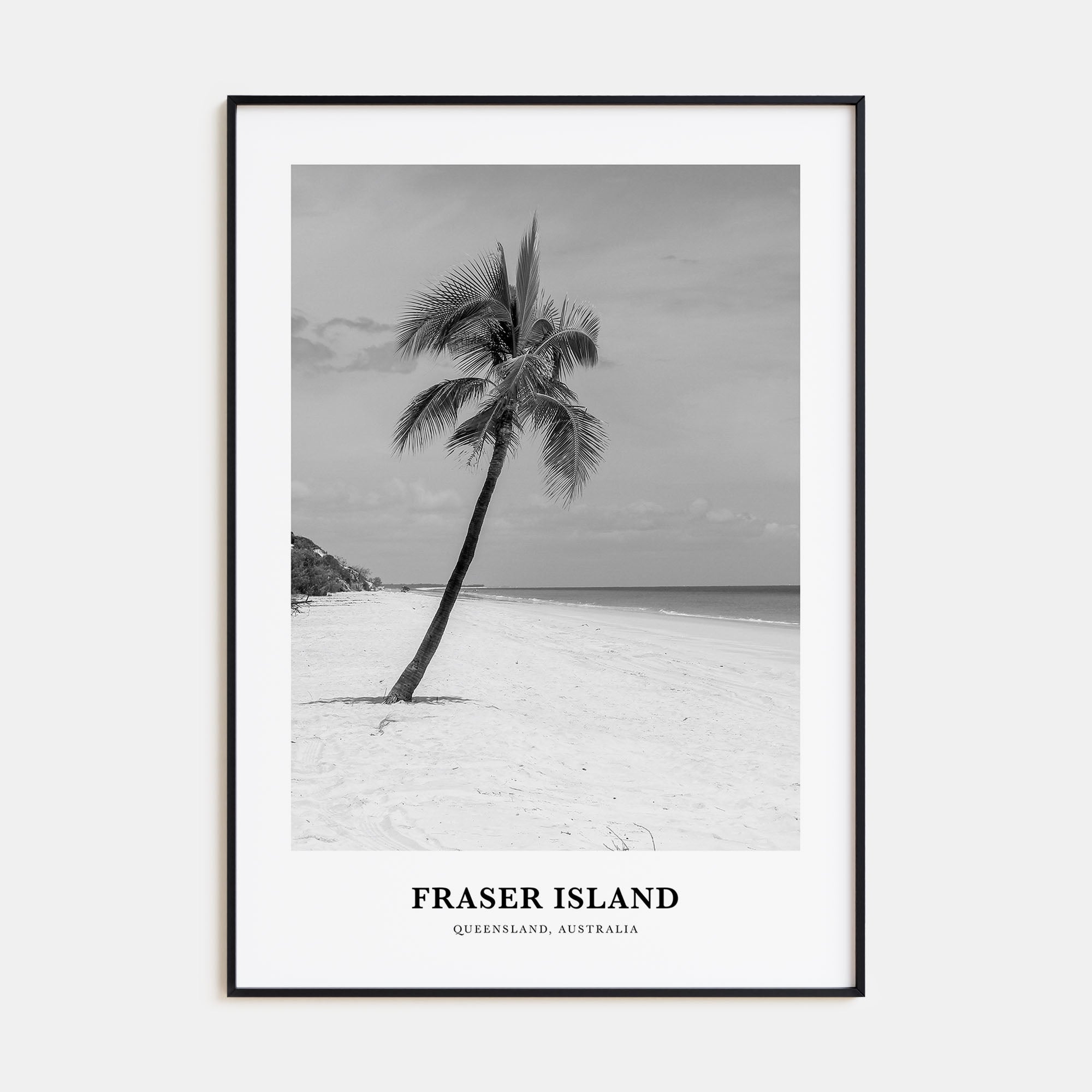 Fraser Island Portrait B&W Poster