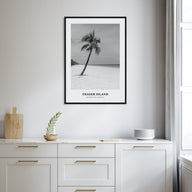 Fraser Island Portrait B&W Poster