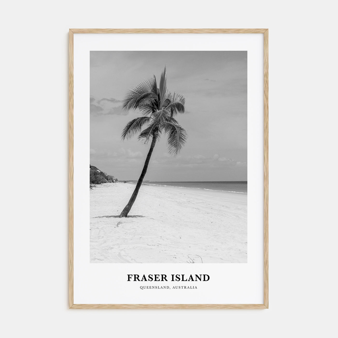Fraser Island Portrait B&W Poster