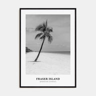 Fraser Island Portrait B&W Poster