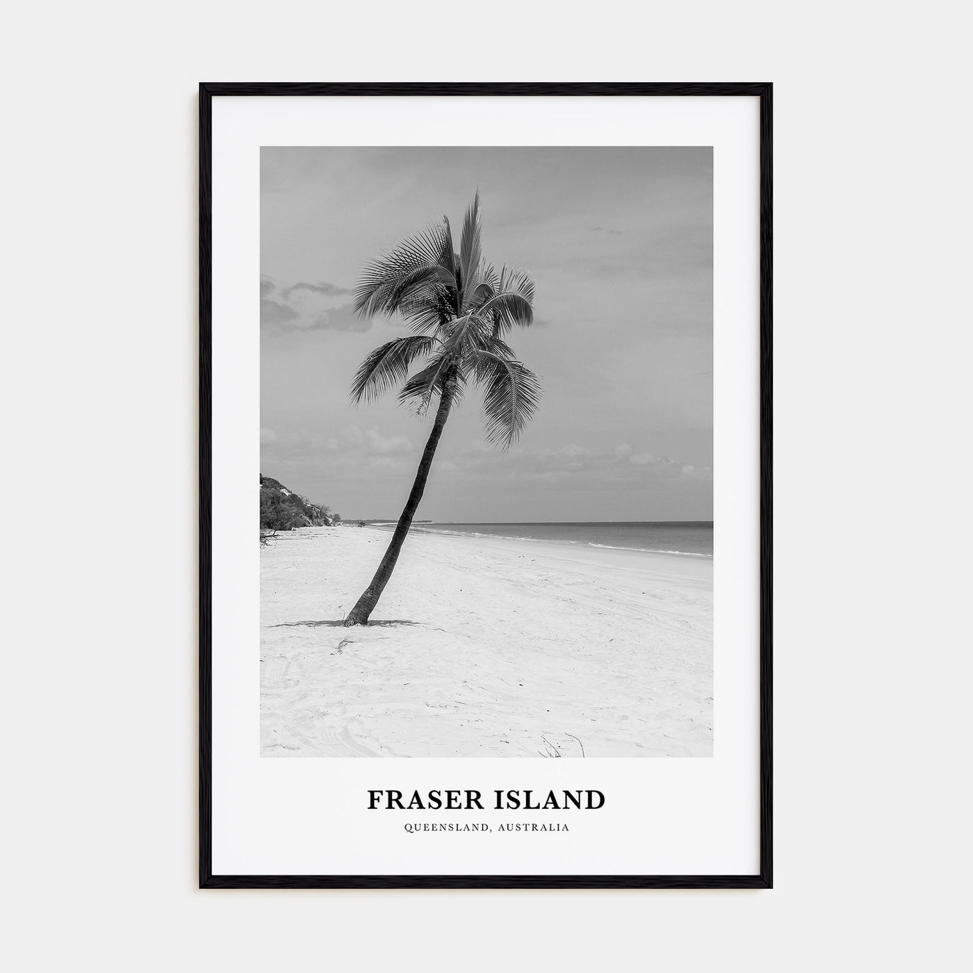 Fraser Island Portrait B&W Poster