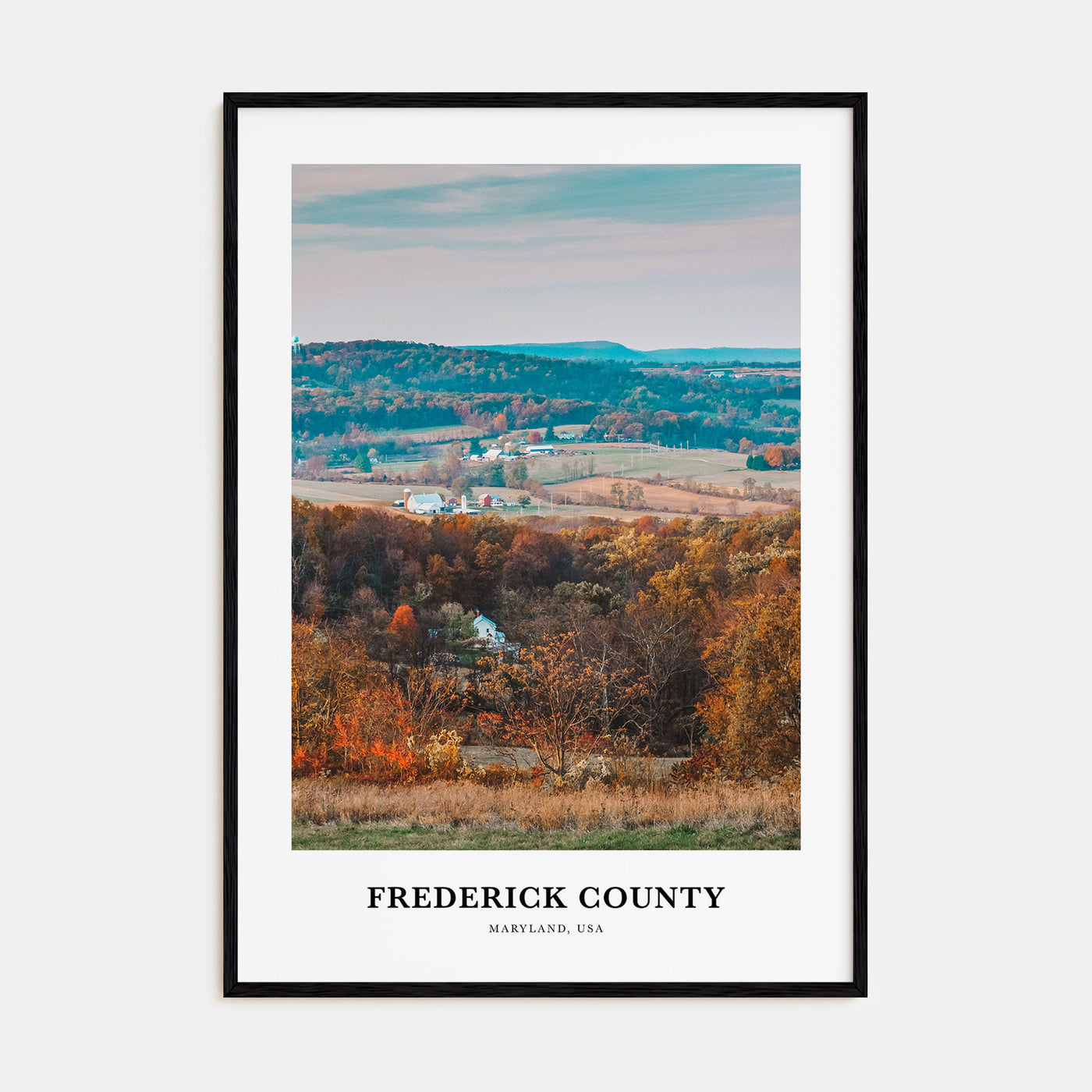 Frederick County Portrait Color Poster