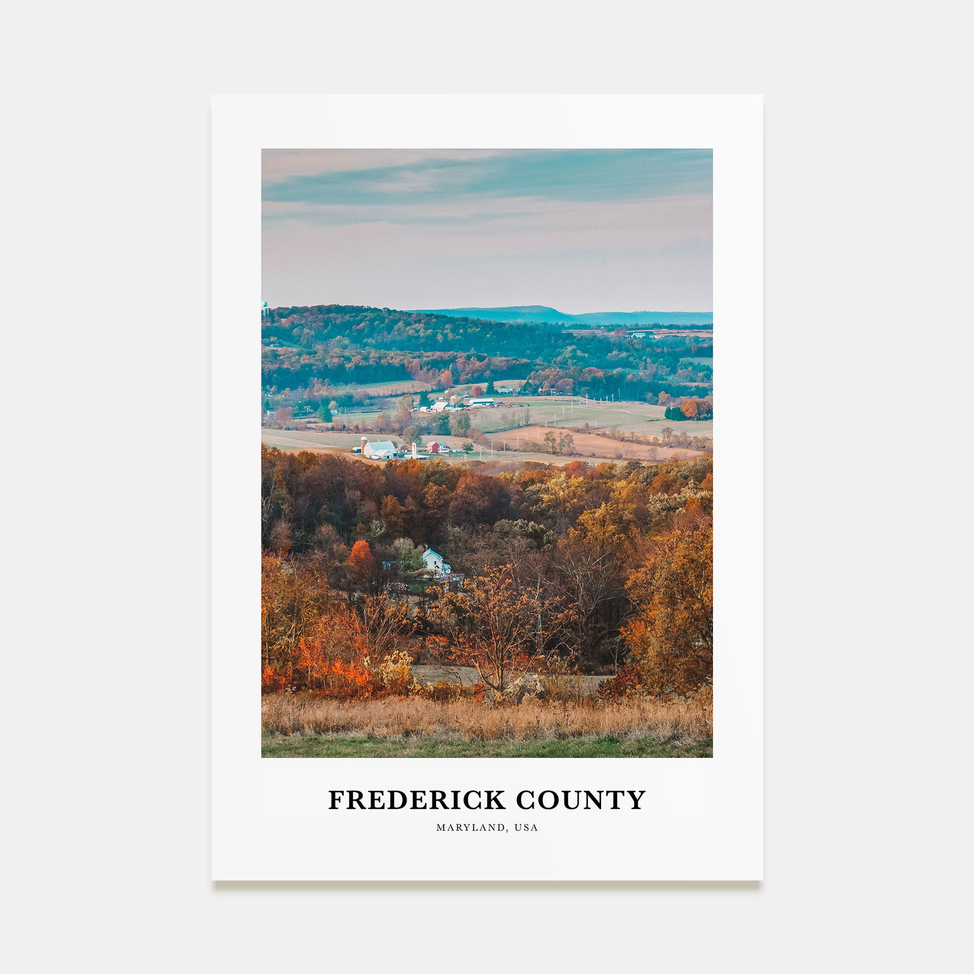 Frederick County Portrait Color Poster