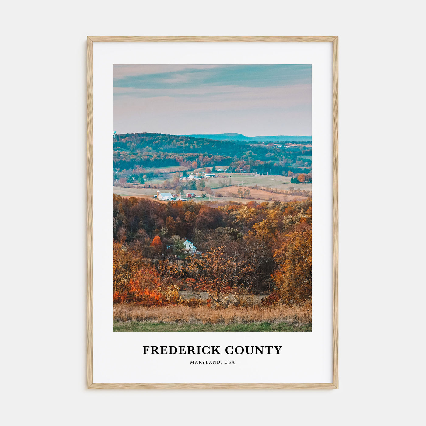Frederick County Portrait Color Poster