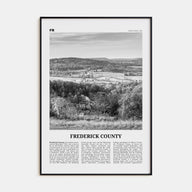 Frederick County Travel B&W Poster