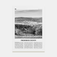Frederick County Travel B&W Poster