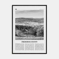 Frederick County Travel B&W Poster