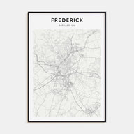 Frederick Map Portrait Poster