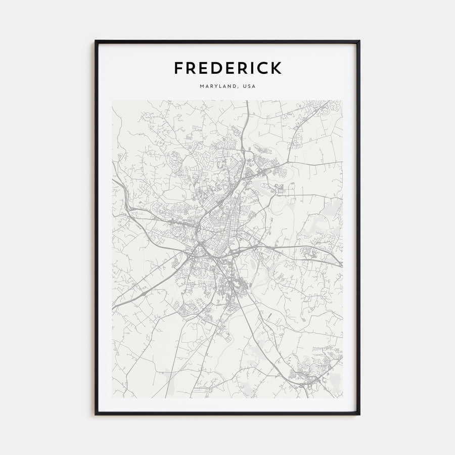 Frederick Map Portrait Poster