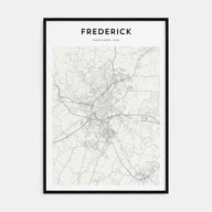 Frederick Map Portrait Poster