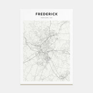 Frederick Map Portrait Poster