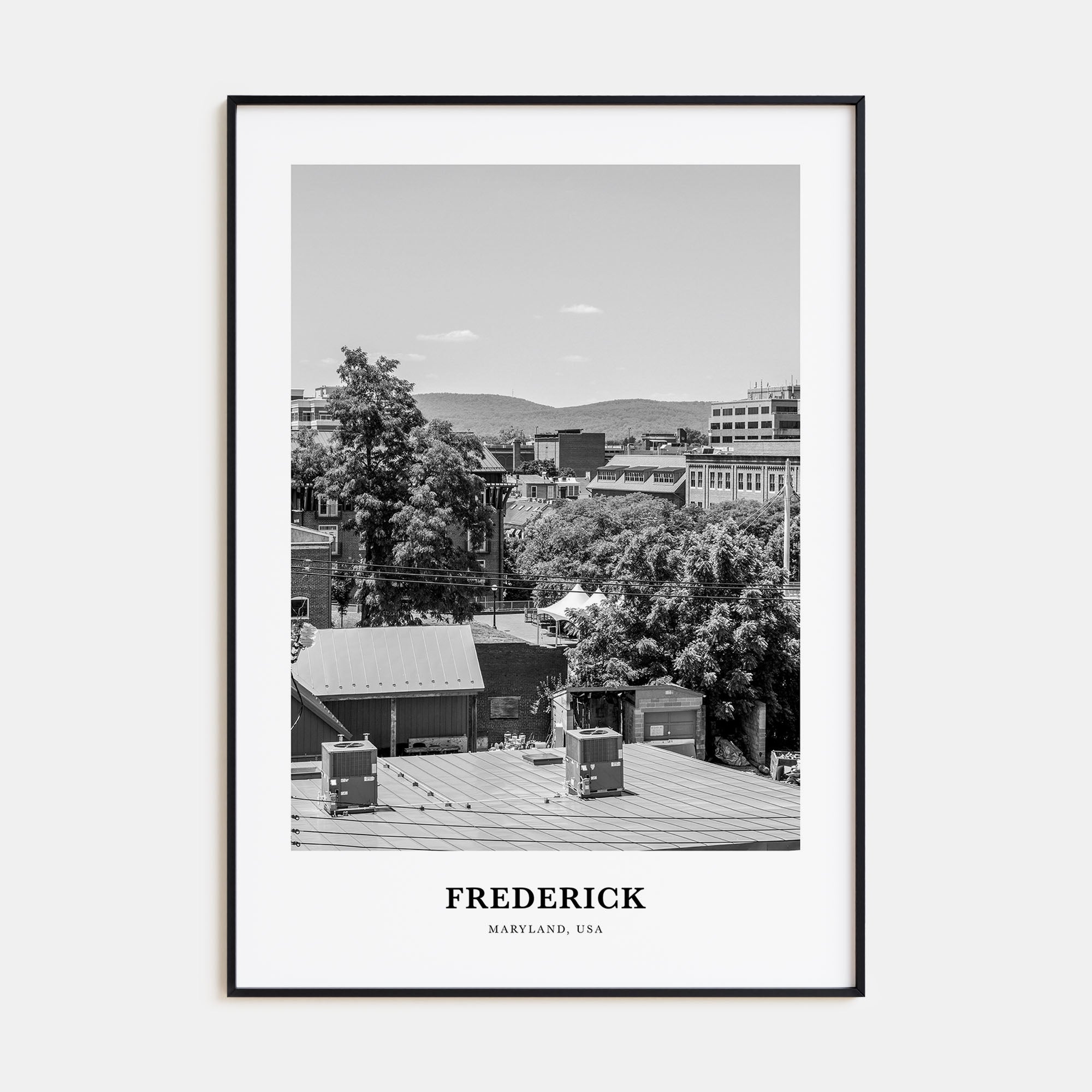 Frederick Portrait B&W Poster
