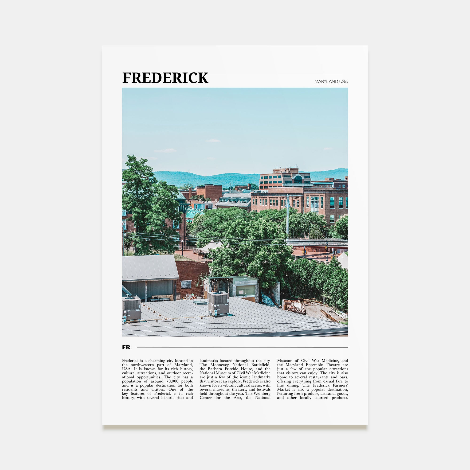 Frederick Travel Color Poster