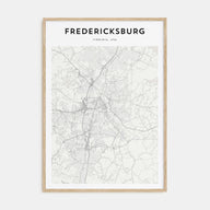 Fredericksburg Map Portrait Poster