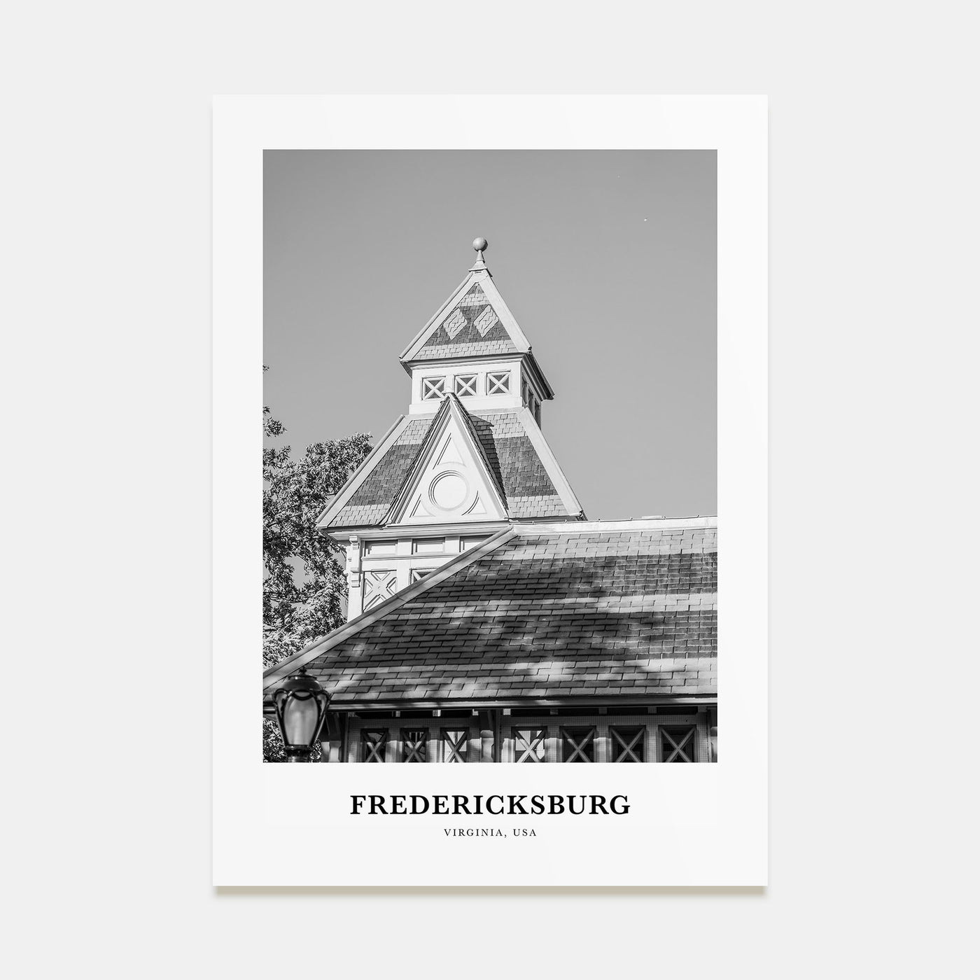 Fredericksburg Portrait B&W Poster