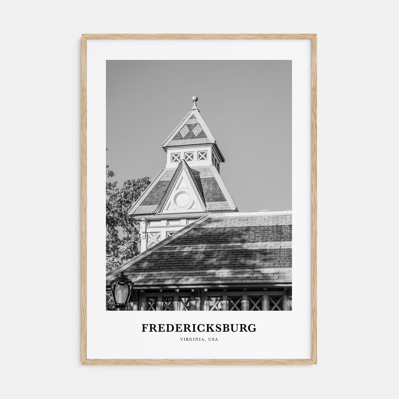 Fredericksburg Portrait B&W Poster