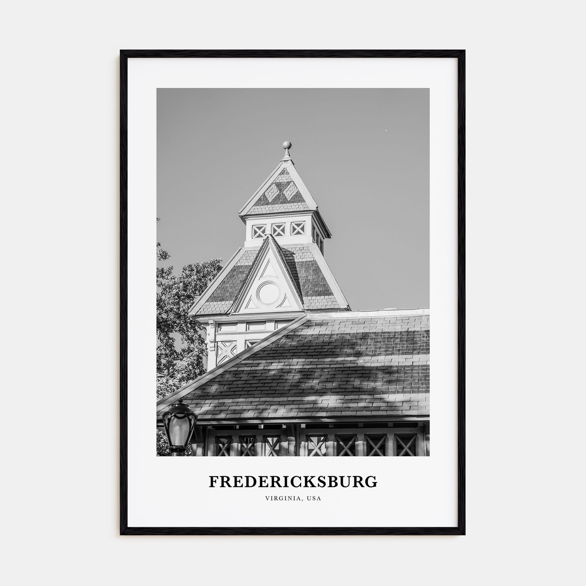 Fredericksburg Portrait B&W Poster
