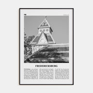 Fredericksburg Travel B&W Poster