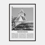Fredericksburg Travel B&W Poster