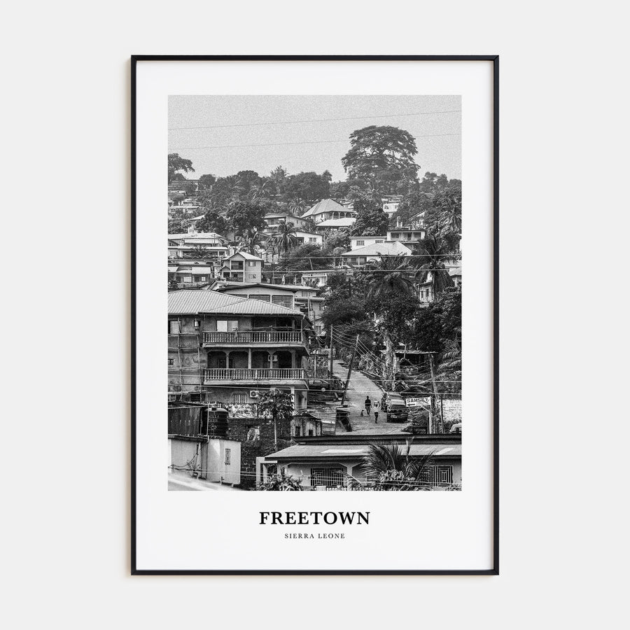 Freetown Portrait B&W Poster