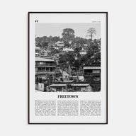 Freetown Travel B&W Poster