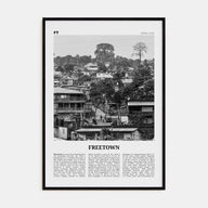 Freetown Travel B&W Poster