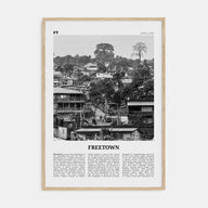 Freetown Travel B&W Poster