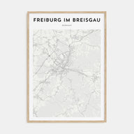 Freiburg im Breisgau Map Portrait Poster