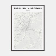 Freiburg im Breisgau Map Portrait Poster