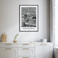 Freiburg im Breisgau Portrait B&W Poster