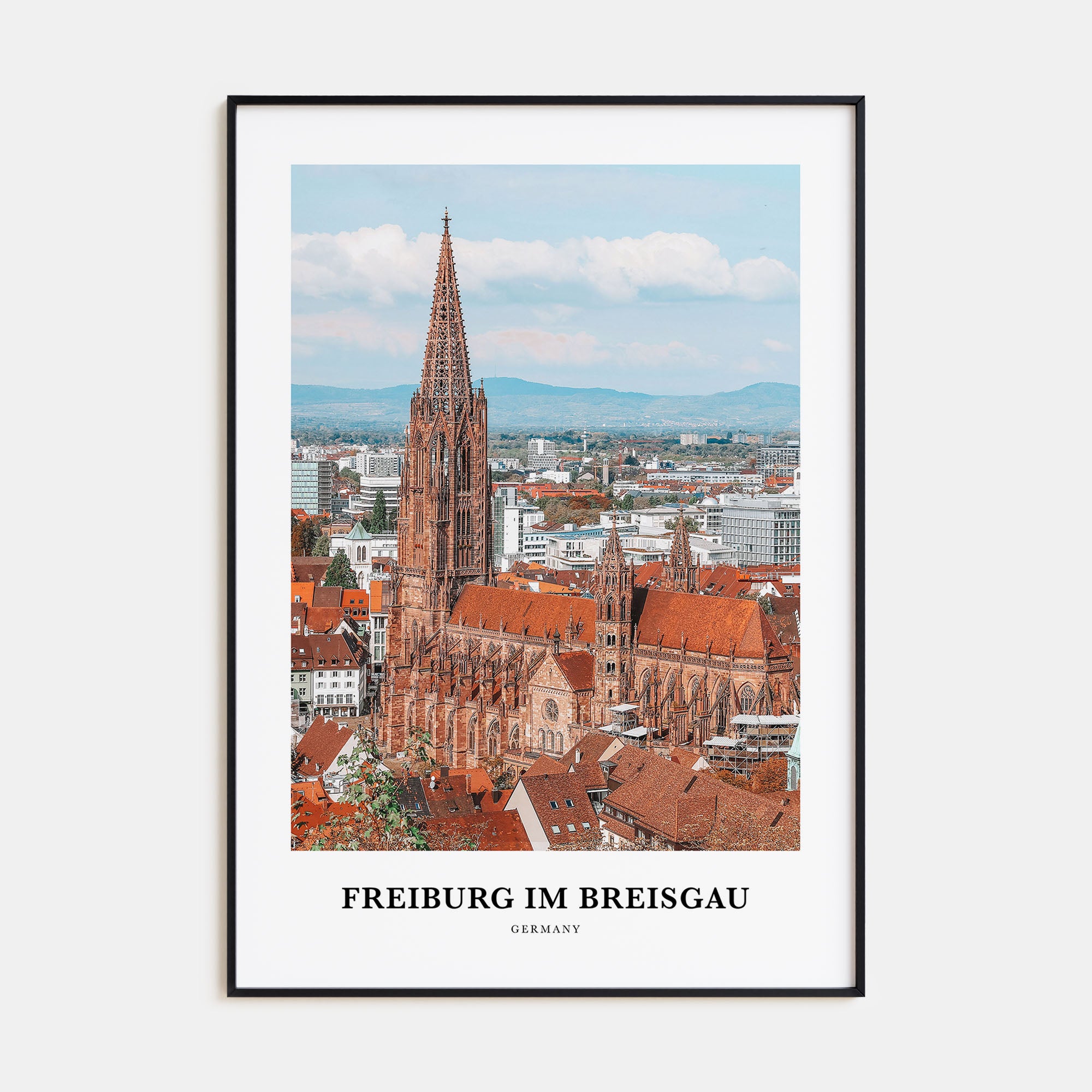 Freiburg im Breisgau Portrait Color No 1 Poster